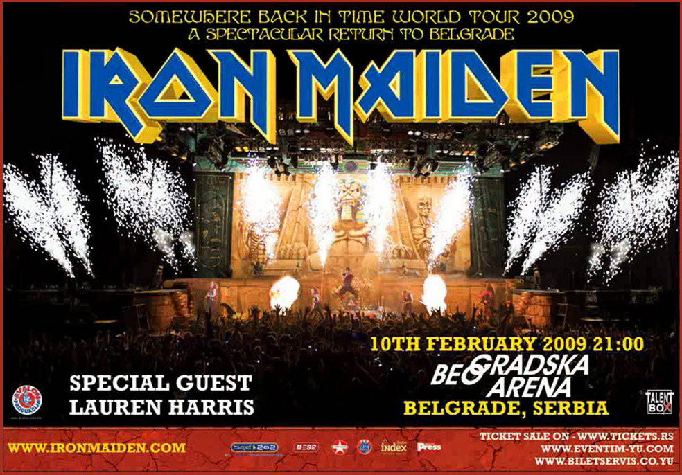 Iron Maiden - Somewhere Back in Time 2009 - Arena, Beograd, Srbija