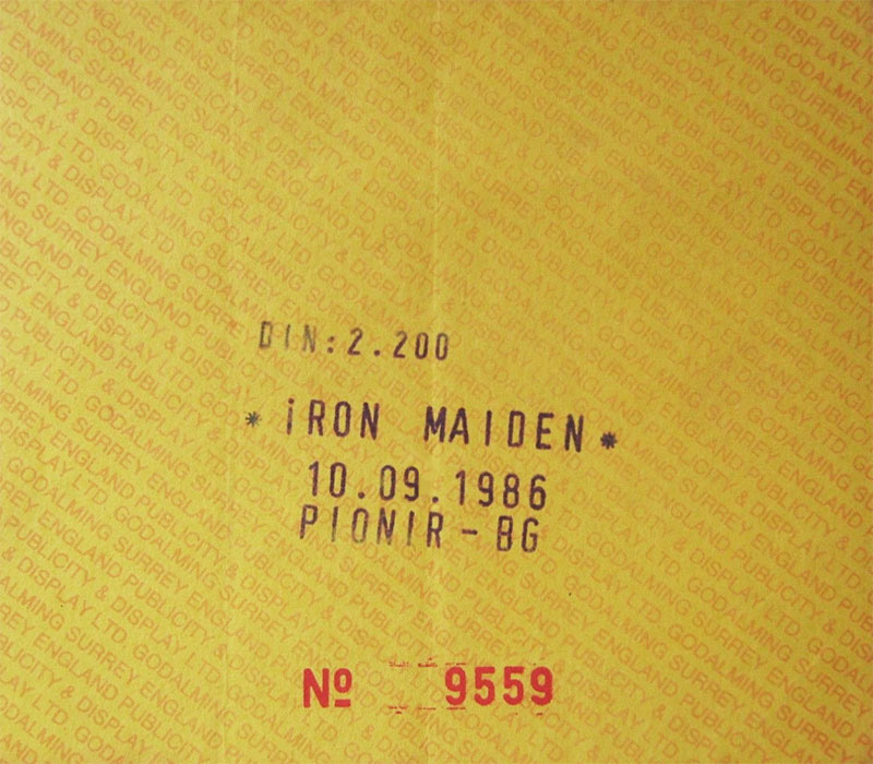 Iron Maiden - Somewhere on Tour 1986 - Pionir, Beograd, Srbija
