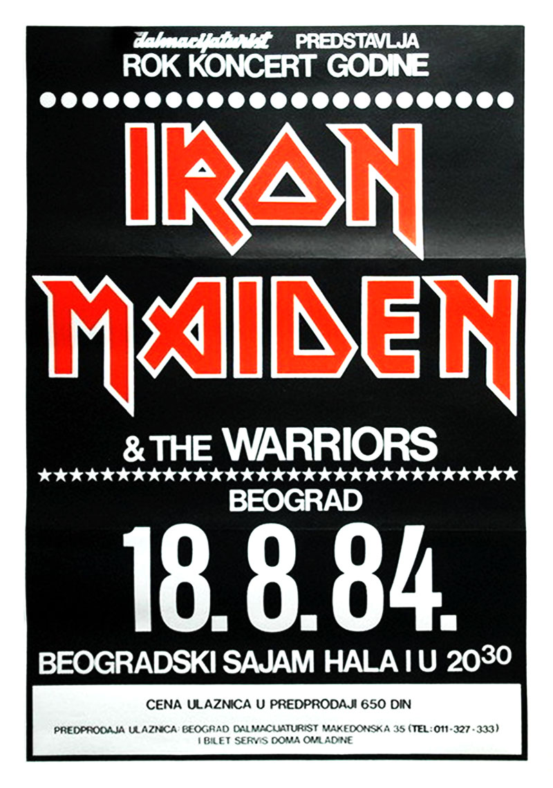 Iron Maiden - World Slavery 1984 - Sajam, Beograd, Srbija